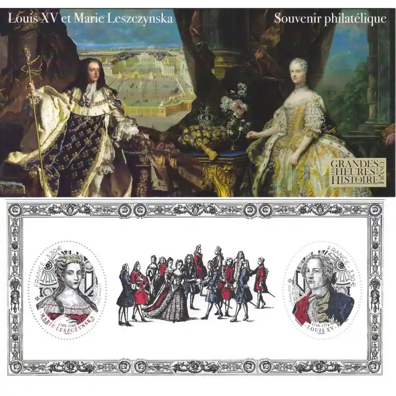 Bloc souvenir N°197 Marie LESZCZYNSKA - Louis XV neuf**. Haute Qualité