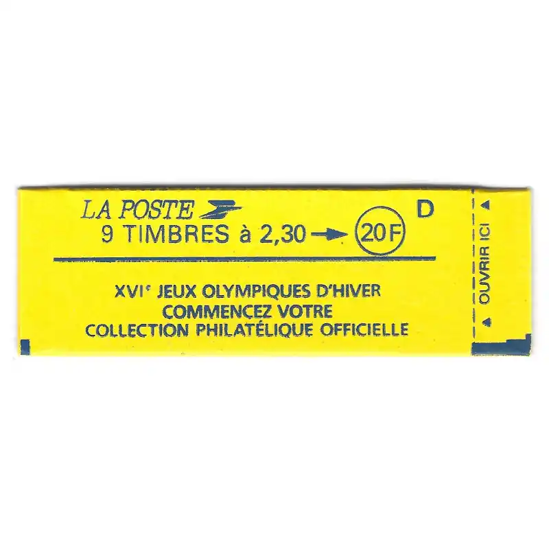 Carnet de 9 timbres type Marianne de Briat 2614-C8. Top Vente