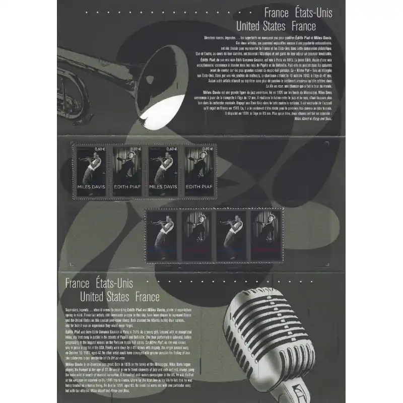 Marque Pochette émission commune France - Etats-Unis 2012.