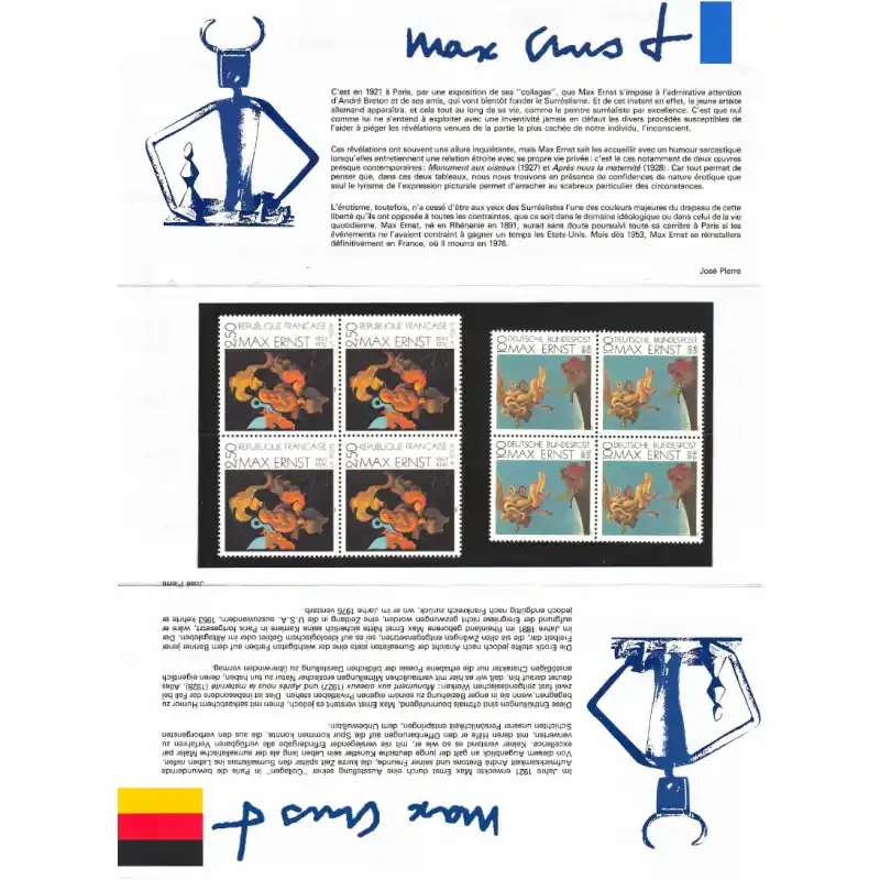 Pochette émission commune France - Allemagne 1991. Meilleure Qualité