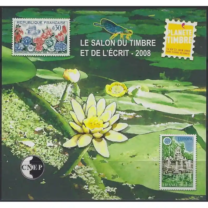 Premium Bloc C.N.E.P. N°51a Salon du Timbre et de l'Ecrit 2008 non dentelé neuf**.
