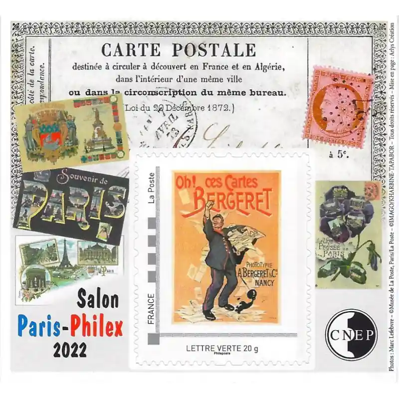 Bloc C.N.E.P. N°89 Paris Philex 2022 autoadhésif. Achat Immédiat