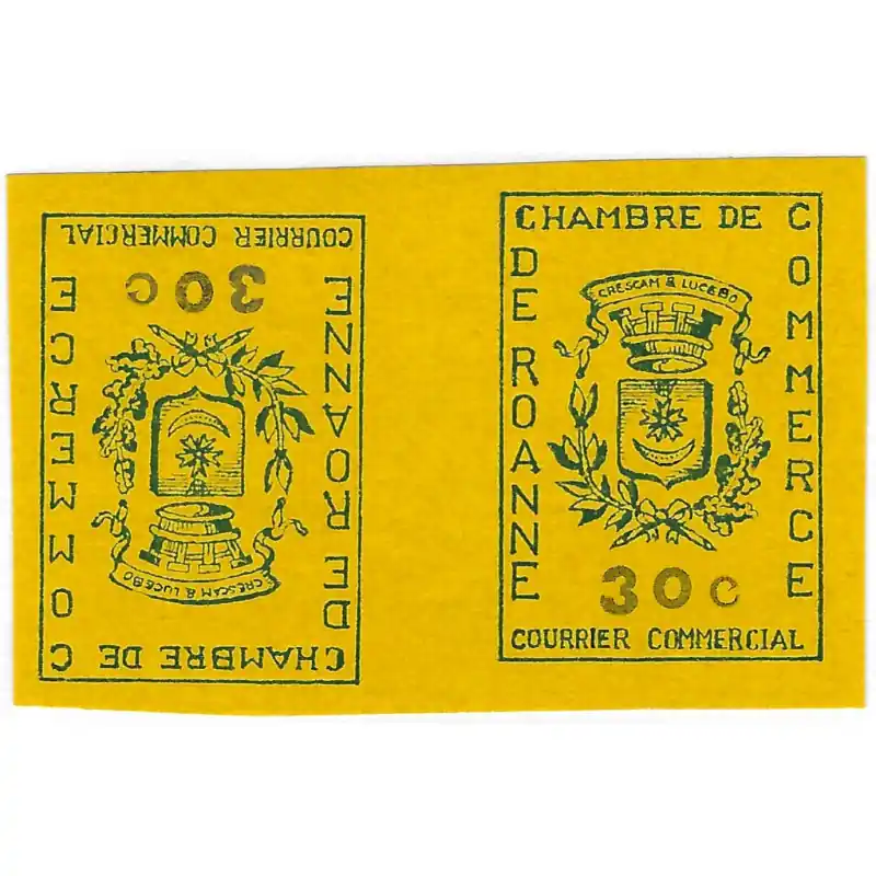 Prix Choc Timbre de grève Roanne N°14 tête-bêche neuf**.