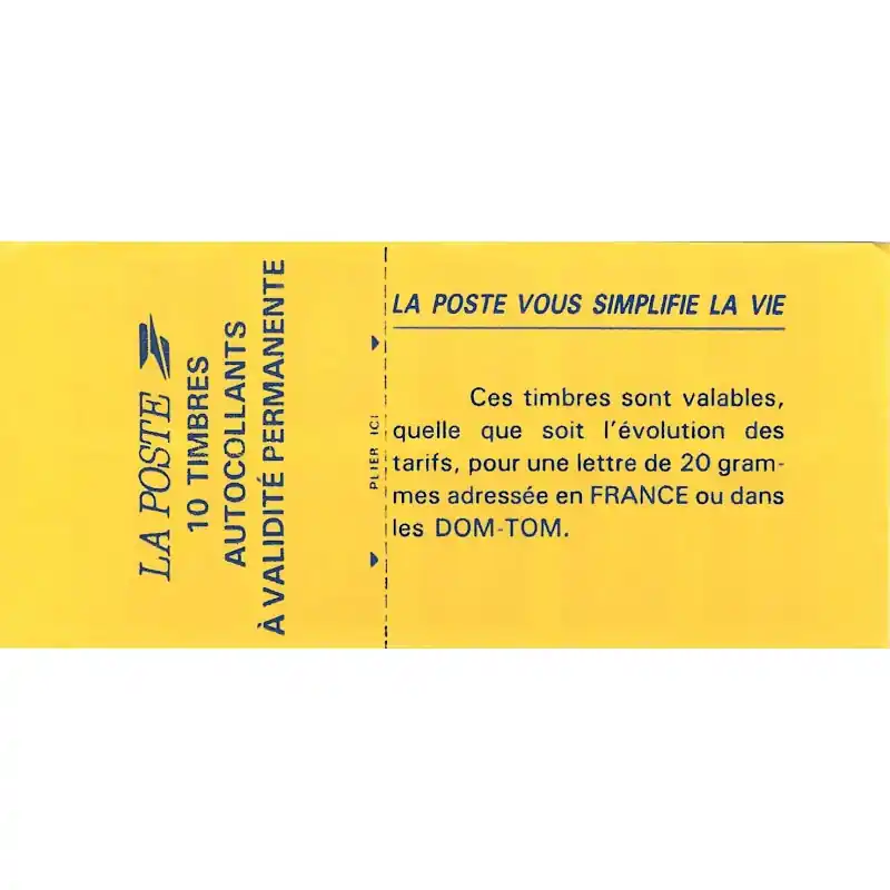 Carnet de 10 timbres Marianne de Briat - Sagem. Top Qualité