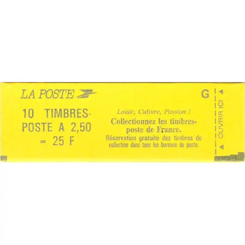 Carnet de 10 timbres Marianne de Briat 2715-C3. Prix Réduit