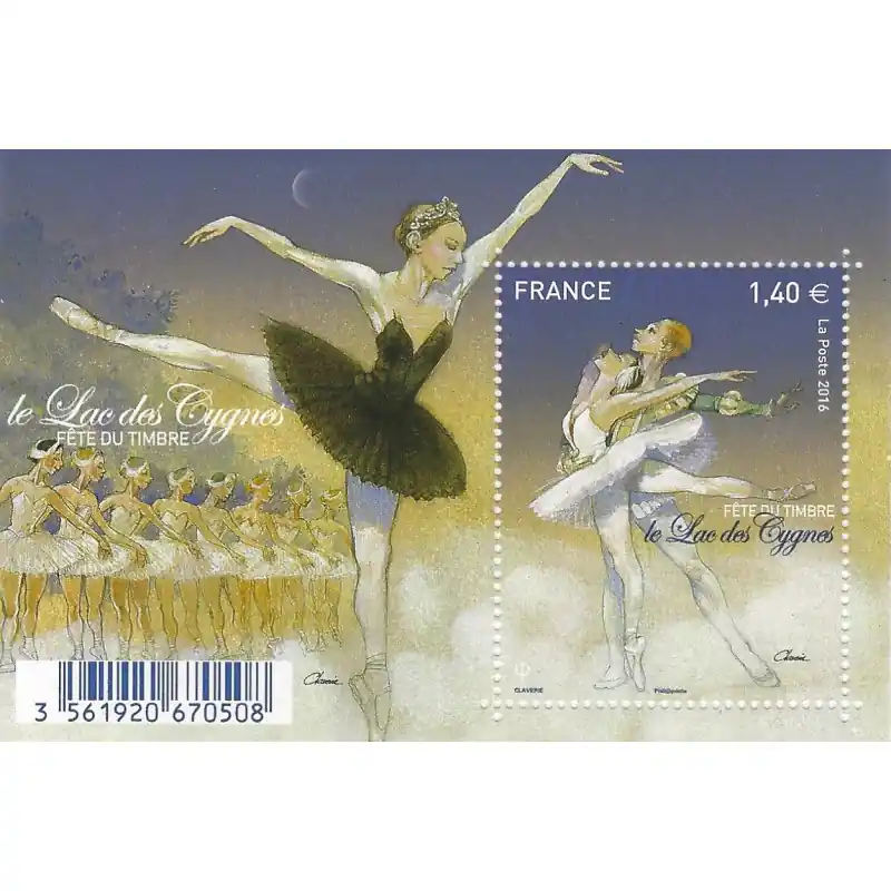 Populaire Feuillet de timbre Ballet classique F5084 neuf**.