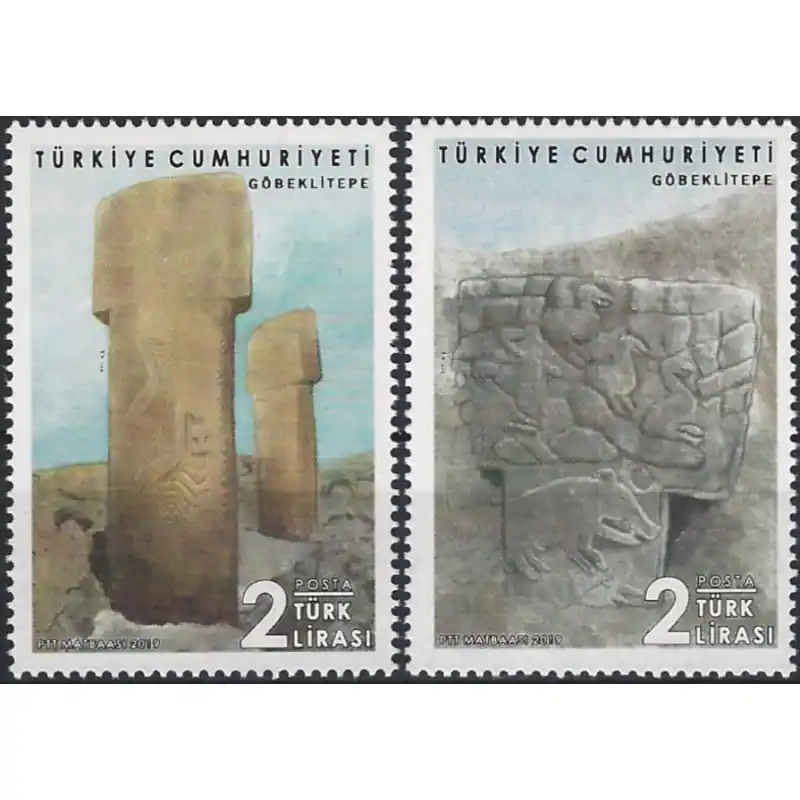 Promotion Gobeklitepe timbres de Turquie N°3028-3029 série neuf**.