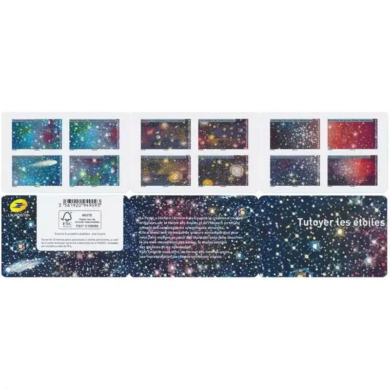 Timbres autoadhésifs de France N°2049-2060, Les étoiles. Offre Exclusive