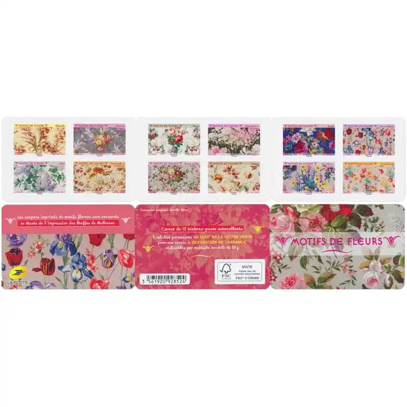 Timbres autoadhésifs de France N°1989-2000, Motifs de fleurs. Meilleur Prix