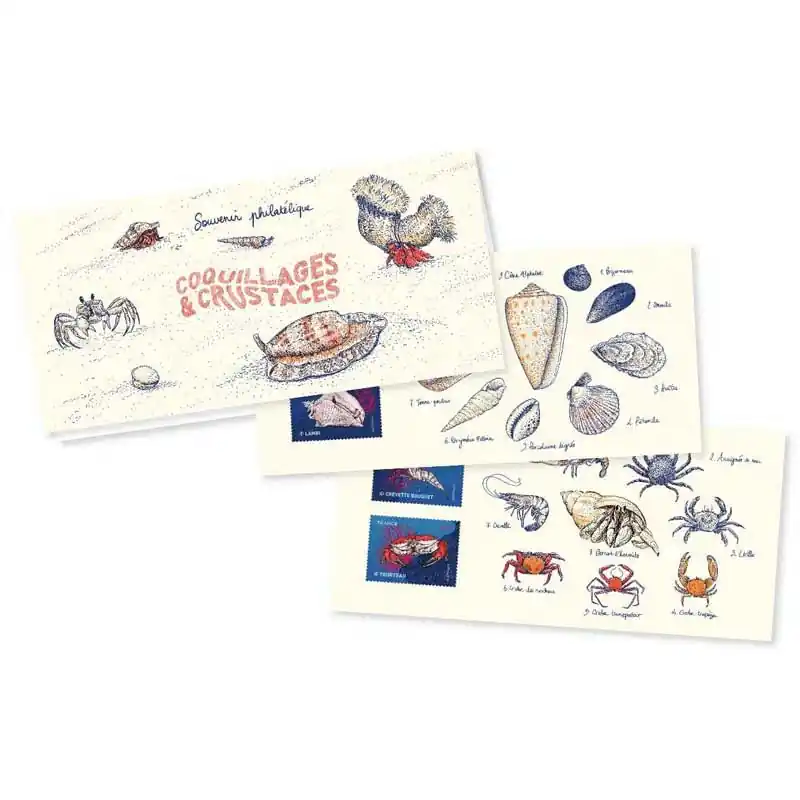 Top Qualité Blocs souvenirs N°190 Coquillages et Crustacés neuf**.