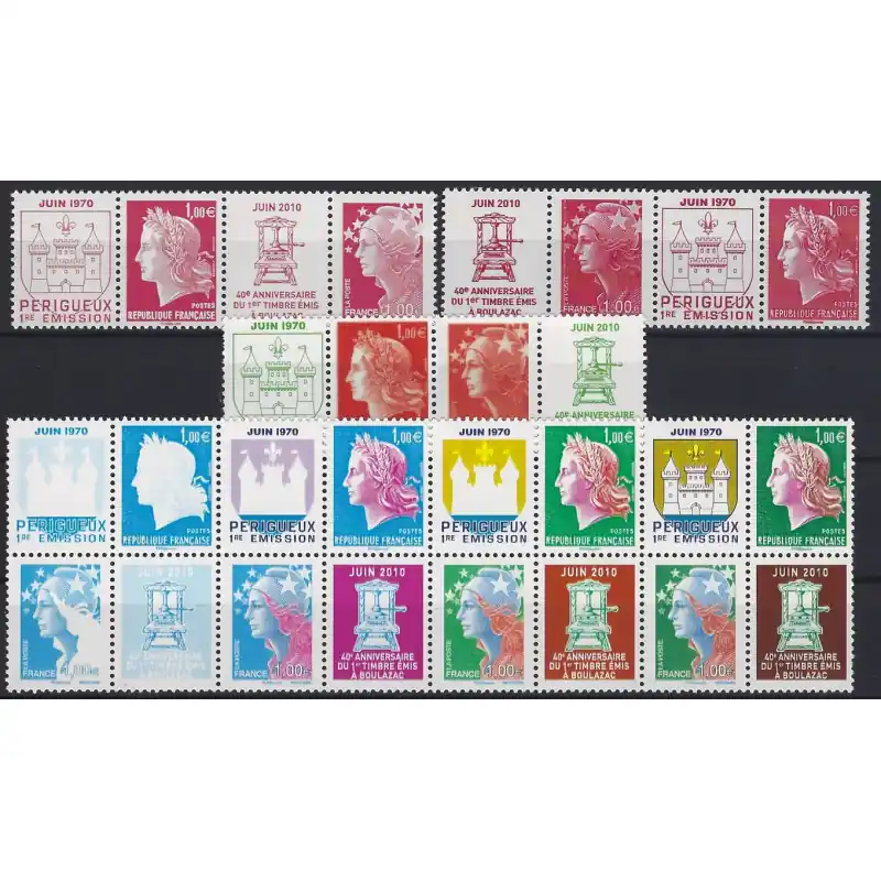 Pas Cher Marianne de Boulazac timbres de France N° 4459-4472 série neuf**.
