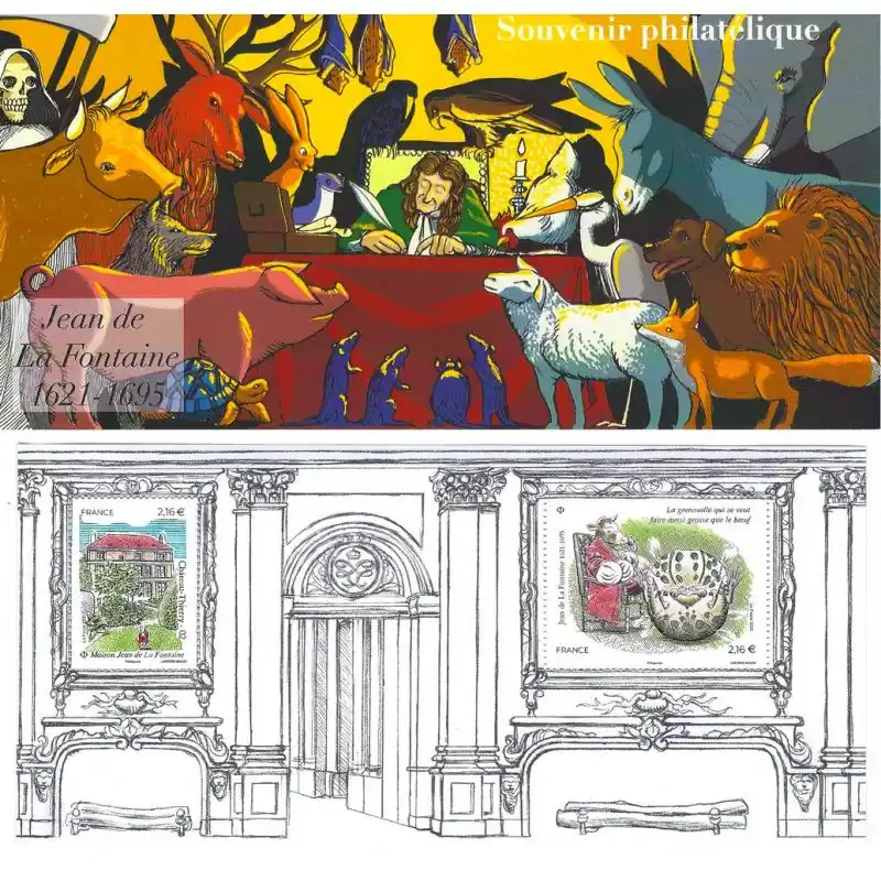 Offre Limitée Bloc souvenir N°180 Jean de la Fontaine neuf**.