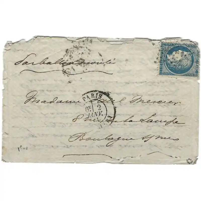 Petit Prix Ballon monté LE NEWTON pour Boulogne-sur-Mer 1871.