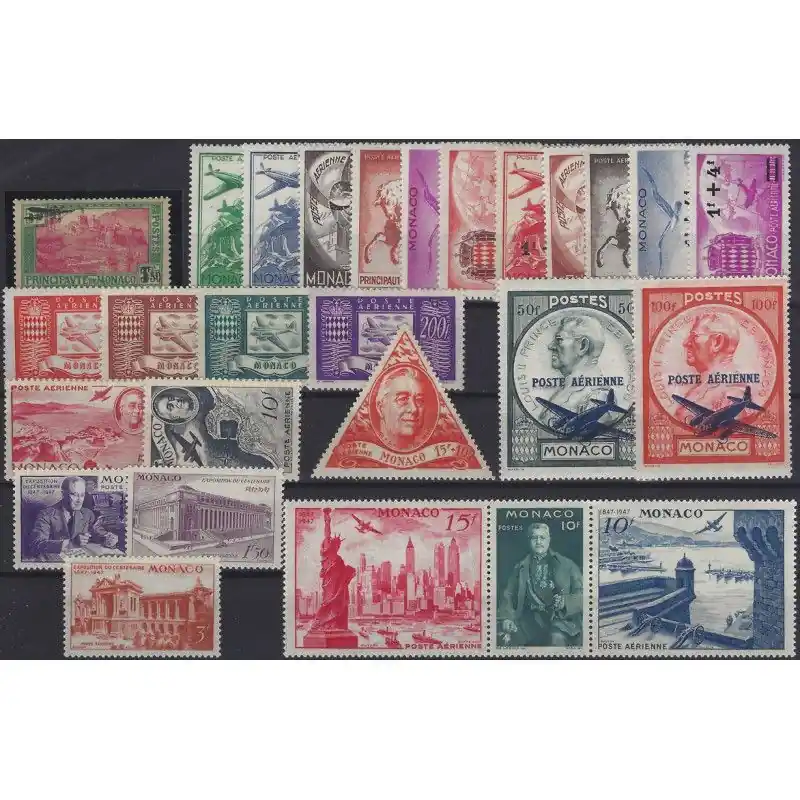 Monaco timbres poste aérienne N°1-27 neuf**. Marque