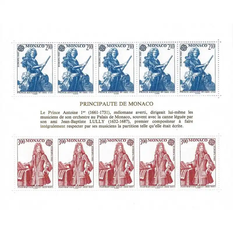 Must-Have Monaco bloc-feuillet de timbres N°30 Europa neuf**.