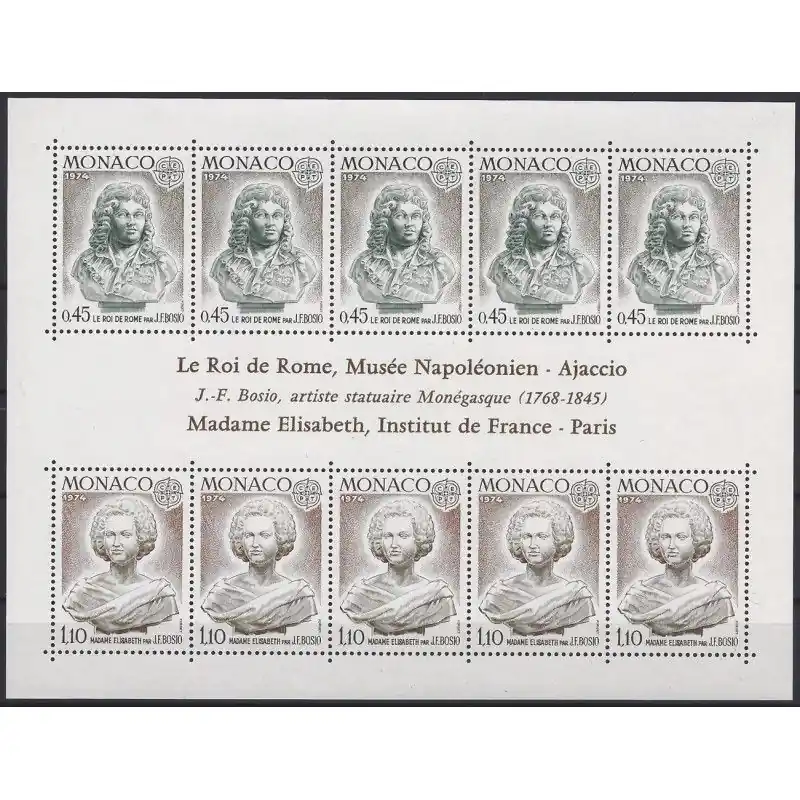 Monaco bloc-feuillet de timbres N°9 Europa neuf**. Livraison Express
