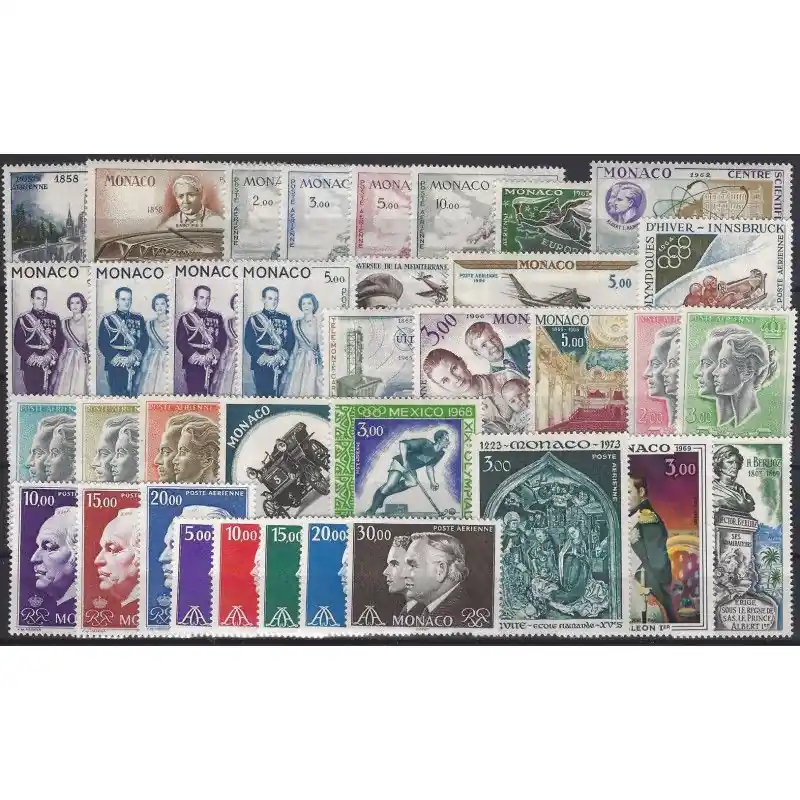 Monaco timbres poste aérienne N°69-104 neuf**. Soldes
