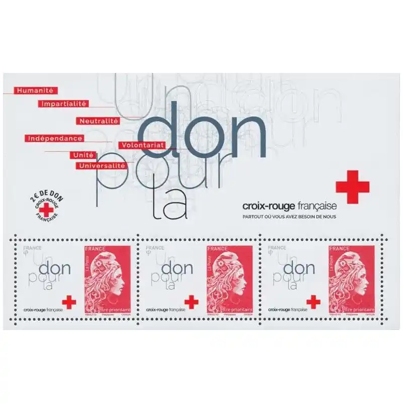 Artisanat Bloc-feuillet de timbres N°145 Croix-Rouge neuf**.