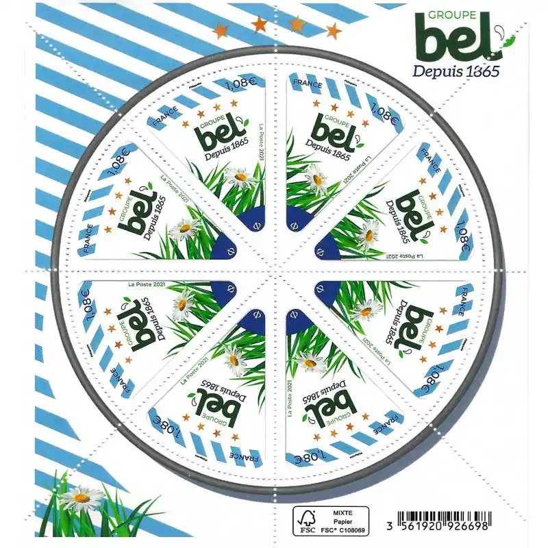 Pas Cher Mini-feuille de 8 timbres Groupe Bel N°F5484 neuf**.