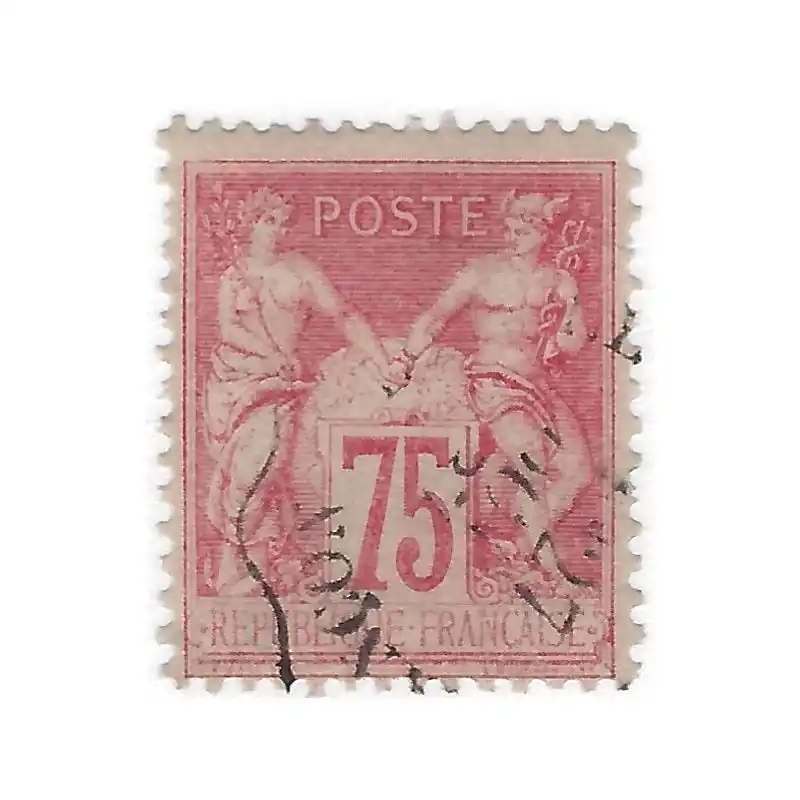 Type Sage timbre de France N°81 oblitéré. Expédié Aujourd’hui
