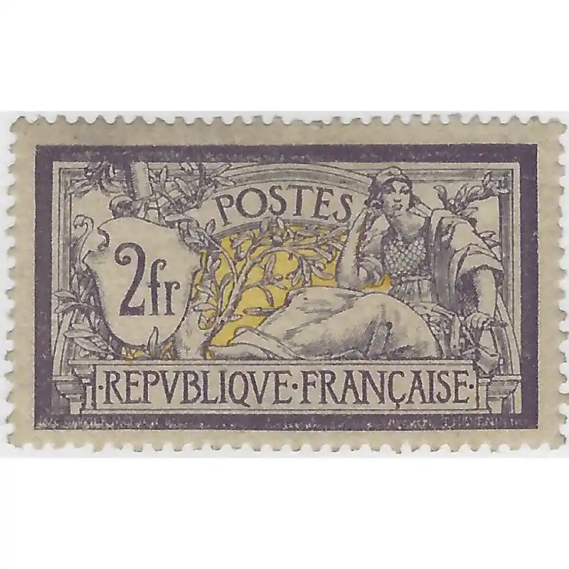 Authentique Merson timbre de France N°121 neuf*.