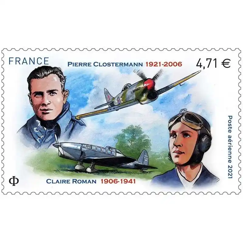 Certifié Timbre poste aérienne N°85 Roman-Clostermann neuf**.