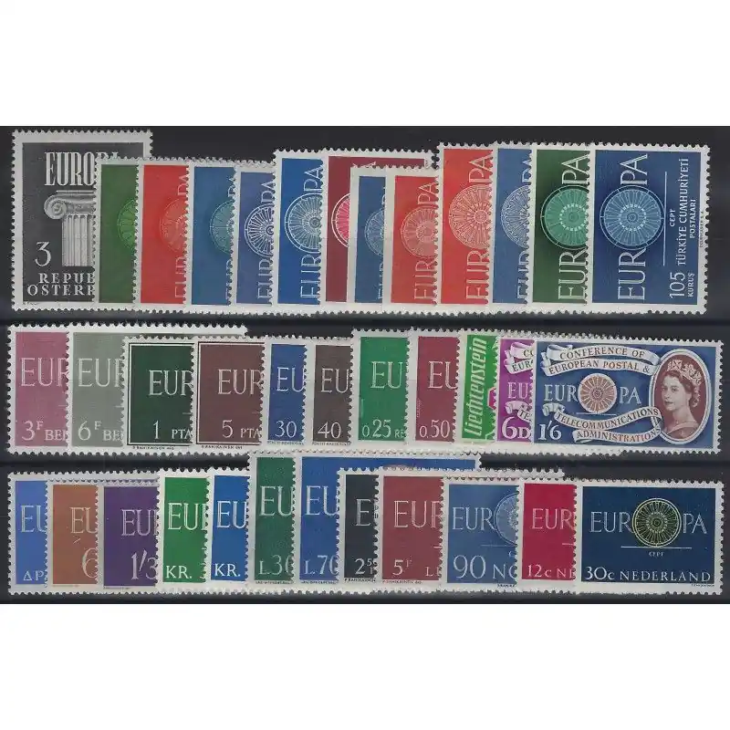 Offre Limitée Europa - CEPT timbres d'année 1960 complet neuf**.