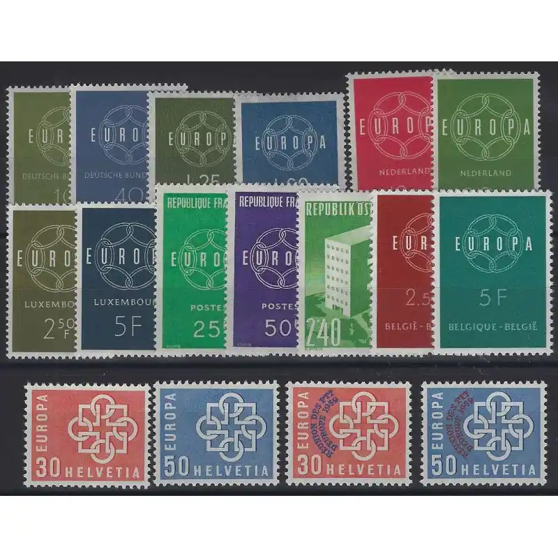 Must-Have Europa - CEPT timbres d'année 1959 complet neuf**.
