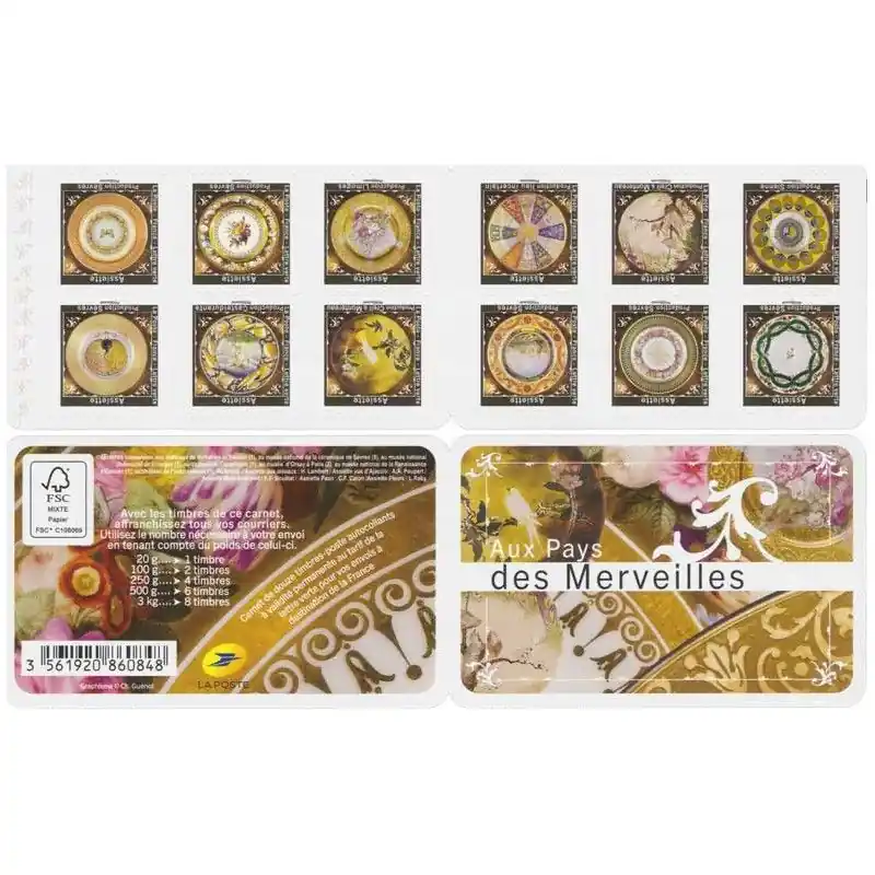 Timbres autoadhésifs de France N°1777-1788, Porcelaine. Commander Vite