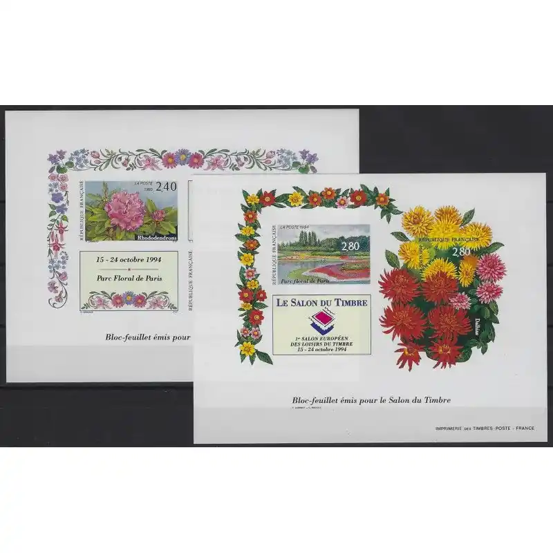 Quantité Limitée Blocs-feuillets N°15-16 grands formats non dentelés neuf**, R.