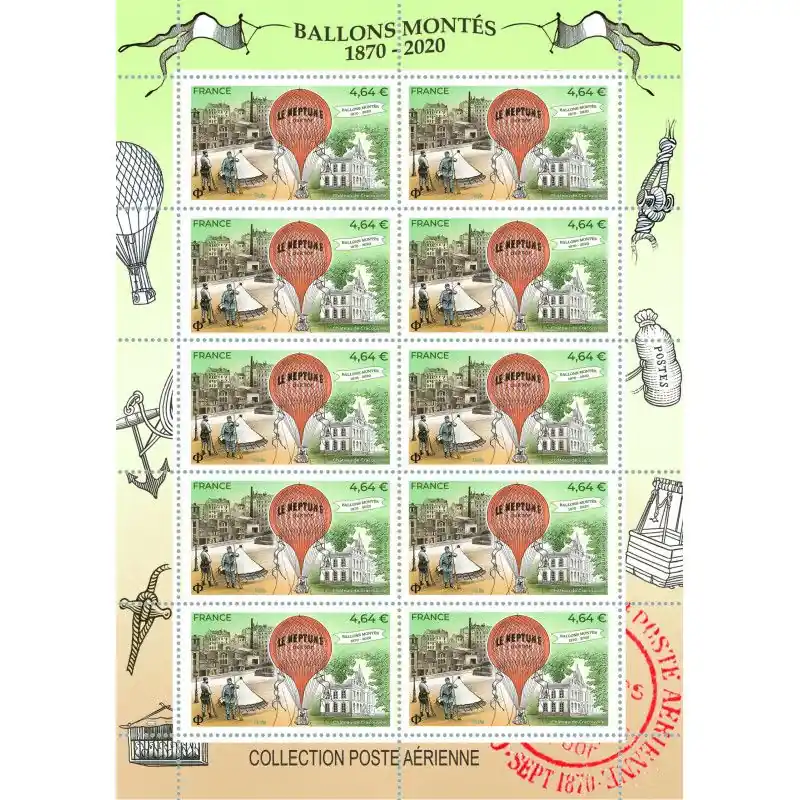 Meilleur Prix Feuillet 10 timbres poste aérienne Le Neptune neuf**.