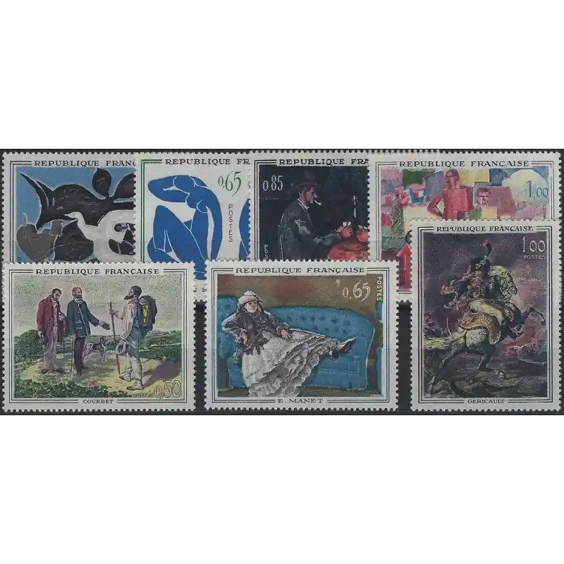 Musée imaginaire 1961-1962 timbres de France neuf**. Original