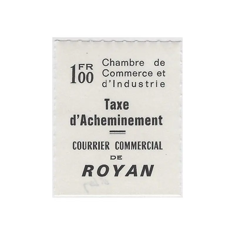 Offre Du Jour Timbre de grève Royan N° 27 neuf.