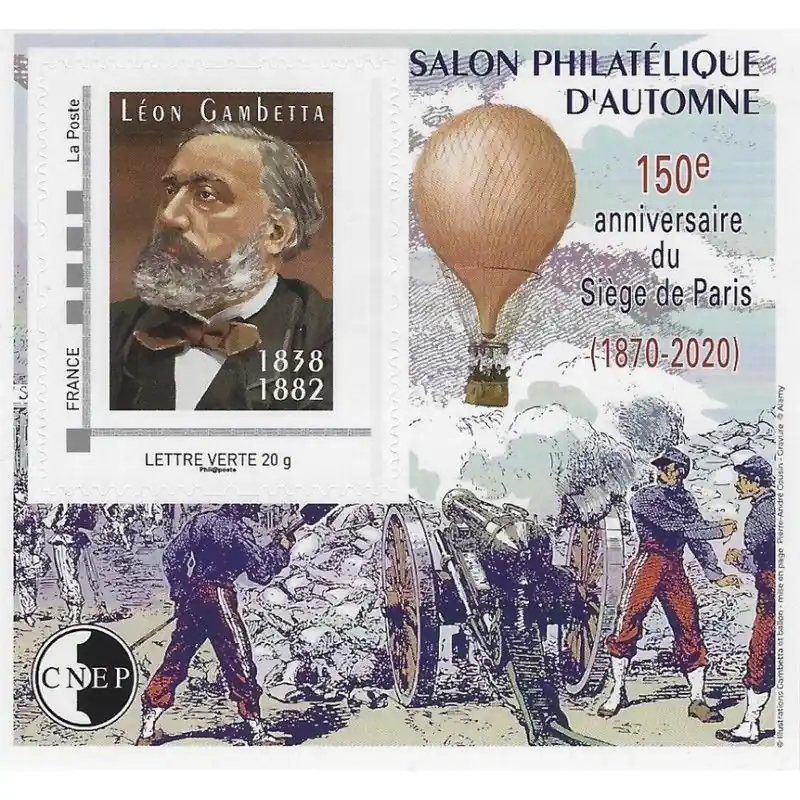 Offre Du Jour Bloc C.N.E.P. N°85 Gambetta - Ballon monté 2020 autoadhésif.