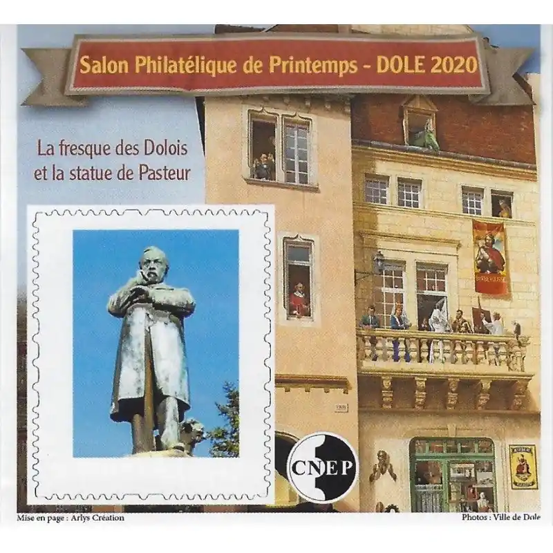 Bloc C.N.E.P. N°83a Statue de Pasteur 2020 non dentelé. Offre Limitée