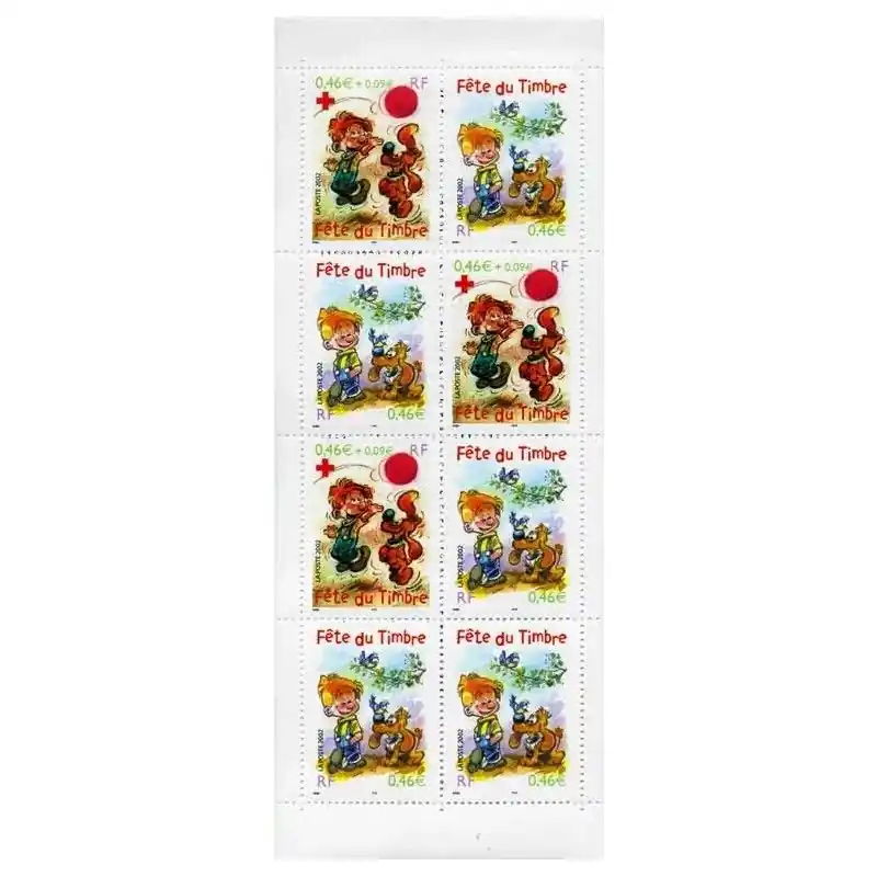 Original Carnet Fête du timbre 2002 - Boule & Bill neuf**.