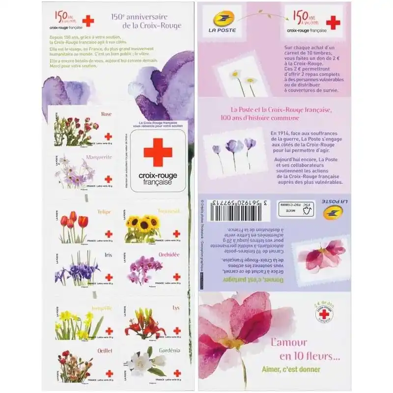 Premium Carnet de timbres Croix-Rouge 2014.