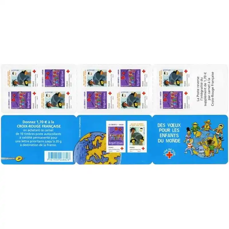 Carnet de timbres Croix-Rouge 2007. Meilleur Choix