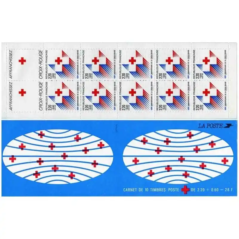 Carnet de timbres Croix-Rouge 1988 neuf**. Satisfait Ou Remboursé
