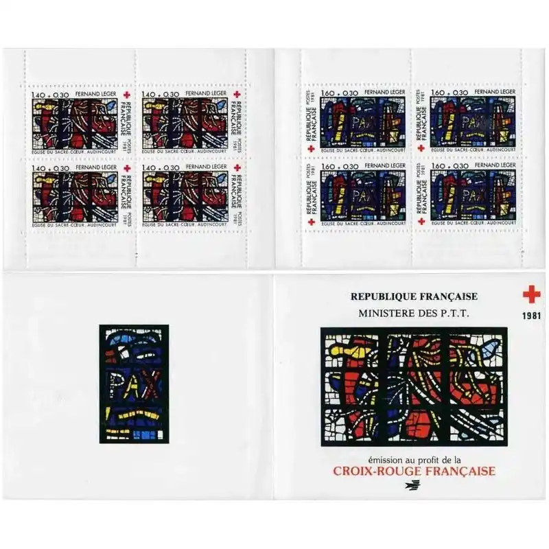 Carnet de timbres Croix-Rouge 1981 neuf**. Livraison Gratuite
