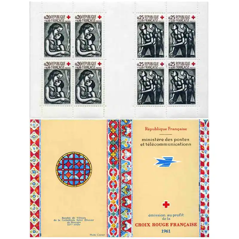 Carnet de timbres Croix-Rouge 1961 neuf**. Exclusif
