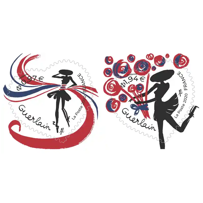 Livraison Mondiale Timbres autoadhésifs de France N°1813-1814 Cœurs Guerlain.