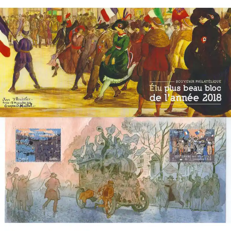 Top Qualité Bloc souvenir N°163 Centenaire de l'armistice neuf**.