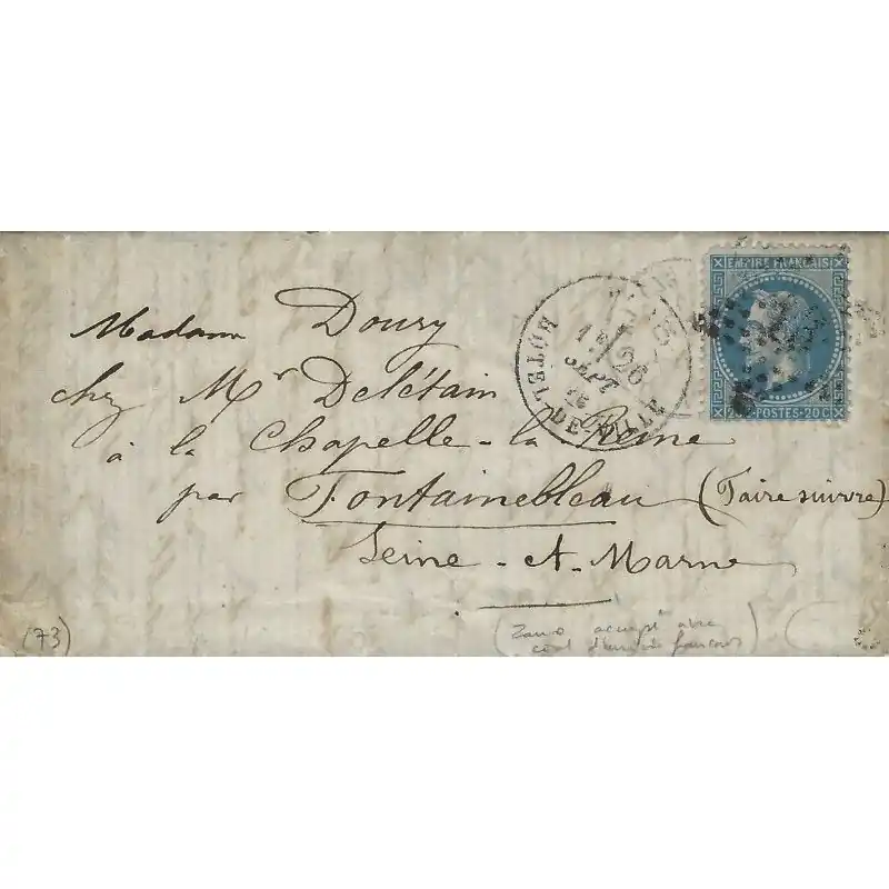 Prix Réduit Ballon monté ETATS-UNIS 26\\/9\\/1870 pour zone occupée. R