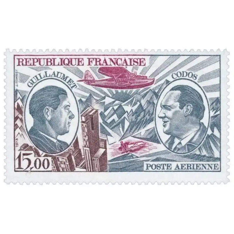 Timbre poste aérienne N°48 Guillaumet et Codos neuf**. Pas Cher