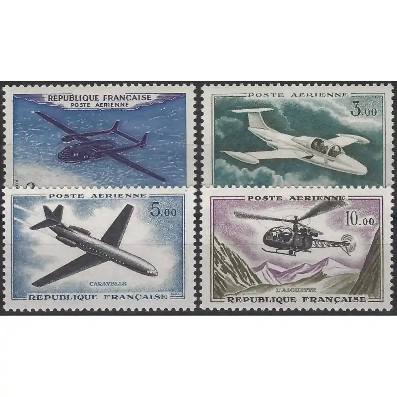 Acheter En Ligne Timbres poste aérienne N°38-41 série Prototypes neuf**.