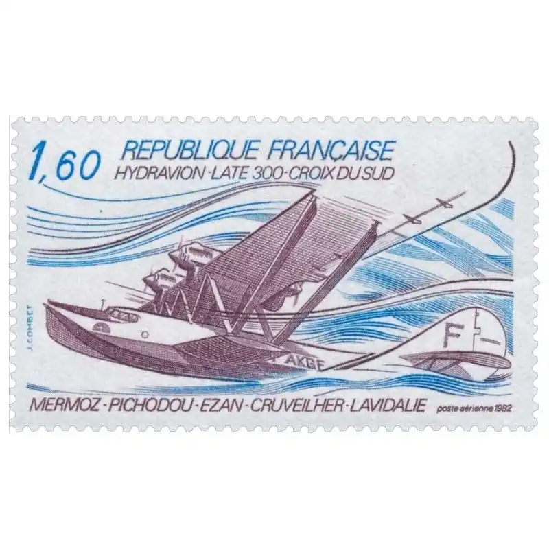 Timbre poste aérienne N°56 L'hydravion Laté 300 neuf**. Dernière Chance