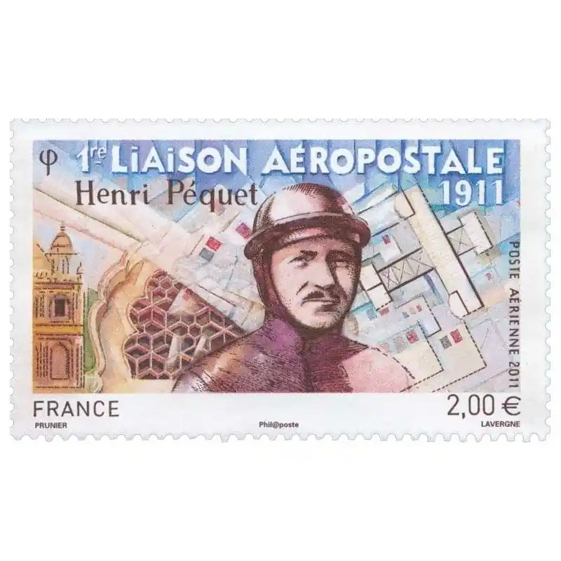 Timbre poste aérienne N°74 Henri Péquet neuf**. Haute Qualité