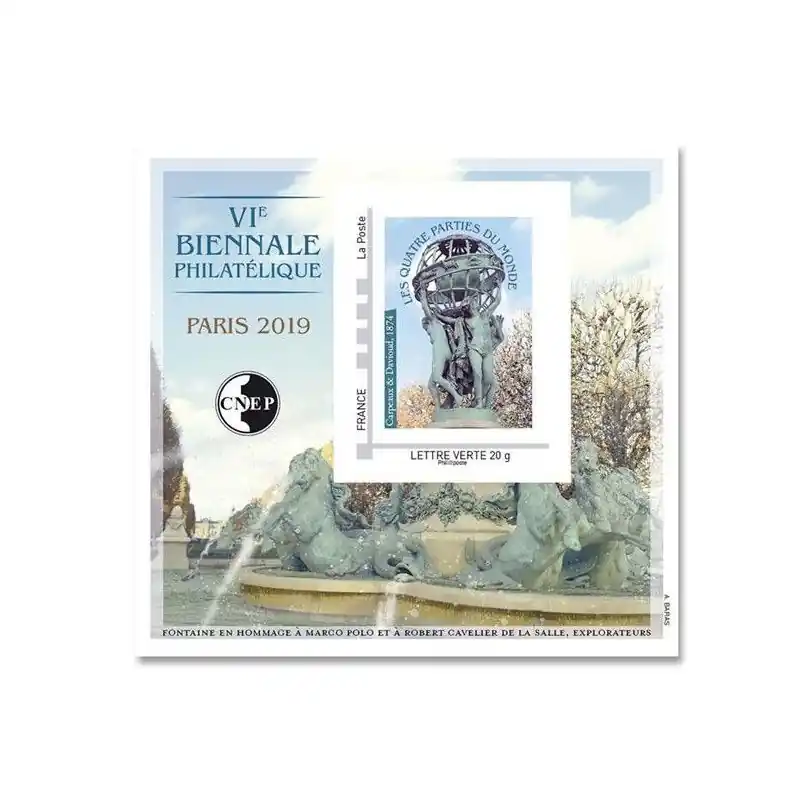 Nouvelle Collection Bloc C.N.E.P. N°80a Les quatre parties du monde 2019 non dentelé.