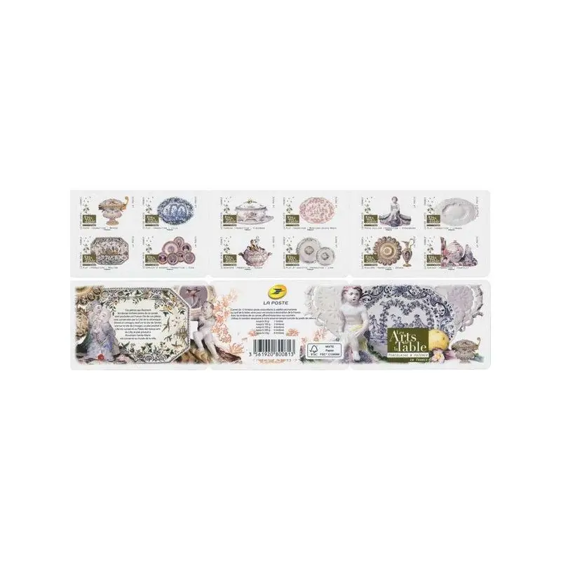 Timbres autoadhésifs de France N°1528-1539, Arts de table. Meilleure Qualité